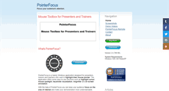 Desktop Screenshot of pointerfocus-for-presenters.com